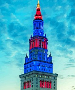 The Terminal Tower Residences Cleveland paint by numbers