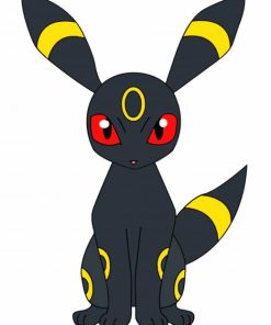 Umbreon From Pokemon paint by numbers