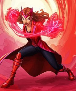 Wanda Maximoff Hero Art Paint by numbers