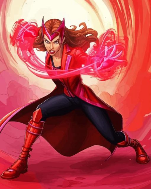 Wanda Maximoff Hero Art Paint by numbers