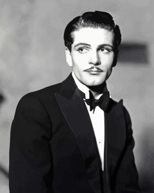 Young Laurence Olivier Actor paint by numbers