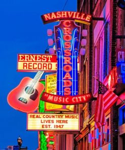 Aesthetic Nashville paint by numbers