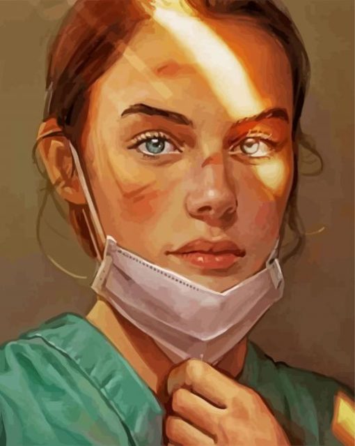 Aesthetic Female Doctor paint by numbers