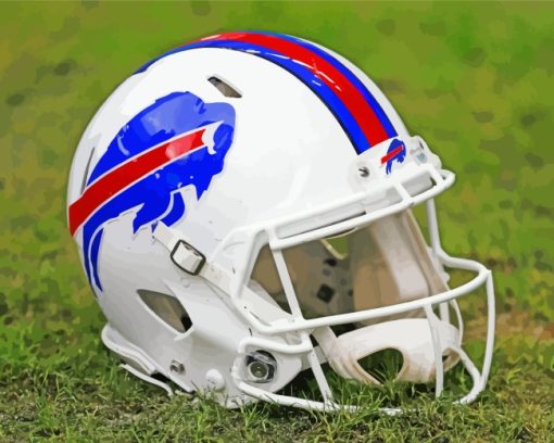 Buffalo Bills Helmet paint by numbers