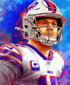 Buffalo Bills Josh Allen paint by numbers