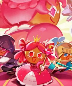 cookie run video game paint by numbers