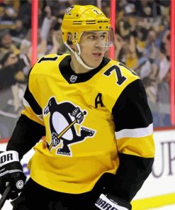 Evgeni Malkin Hockey Player paint by numbers