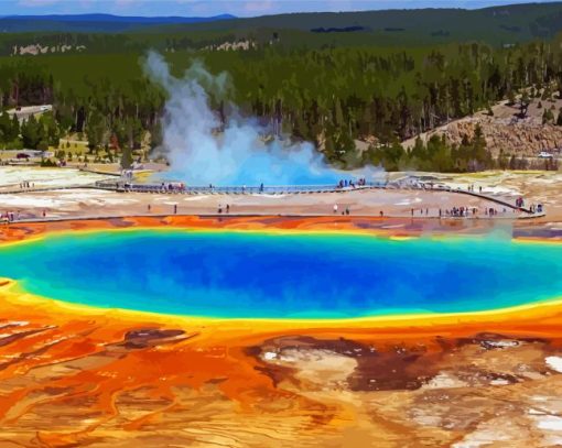 Spring Thermal Geyser paint by numbers