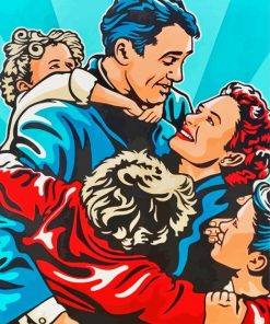 Its A Wonderful Life Pop Art Paint by numbers