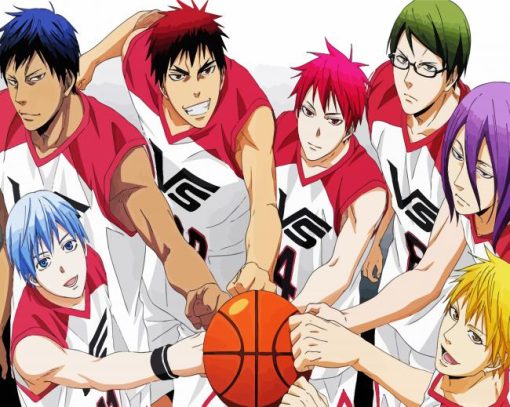 Kuroko No Basket Players paint by numbers