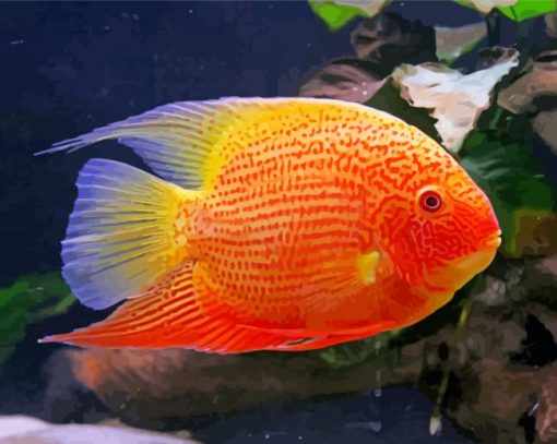 orange Severum paint by number
