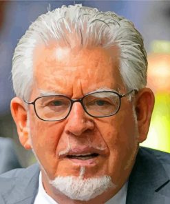 Austrlian Entertainer Rolf Harris paint by numbers