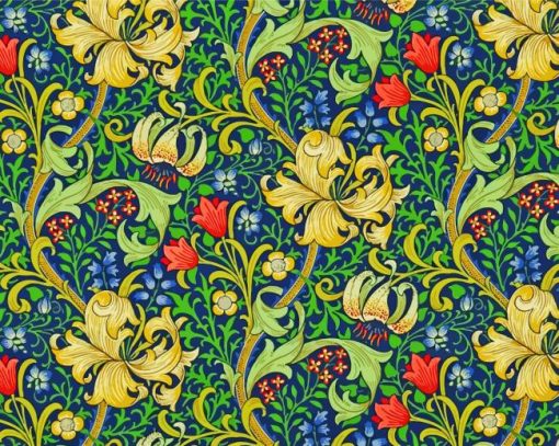 William Morris Golden Lily paint by numbers