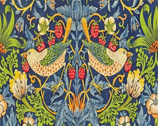 William Morris Strawberry Thief paint by numbers