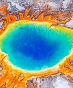 Yellowstone park paint by numbers