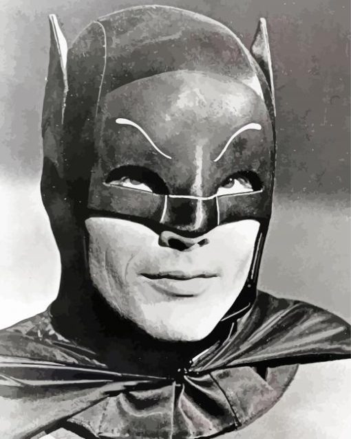 Adam West As Batman paint by numbers