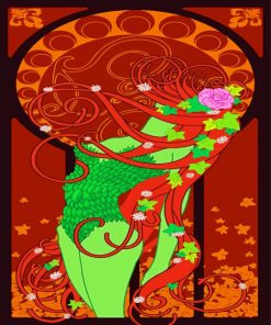 Art Nouveau Ivy paint by numbers