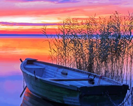 Balaton Lake Sunset paint by numbers