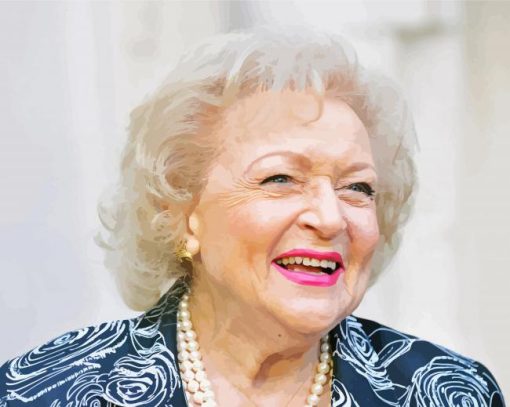 Betty White Actress paint by numbers