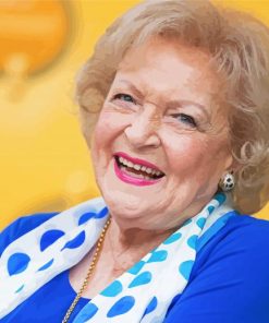 Betty White Smiling paint by numbers