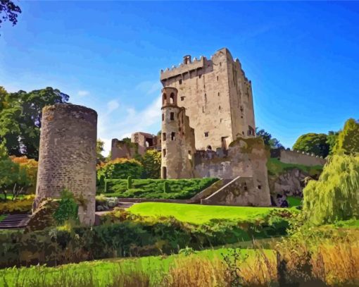 Blarney Castle And Tower paint by numbers