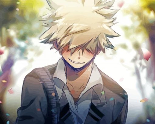 Boku No Hero Academia Katsuki paint by numbers