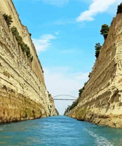 Corinth Canal paint by numbers