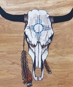 Cow Skull paint by numbers