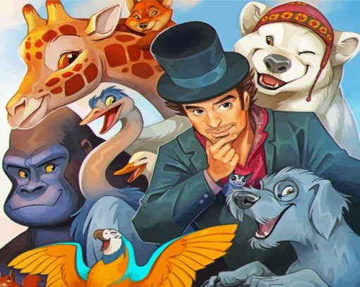 Dolittle Movie Paint by numbers