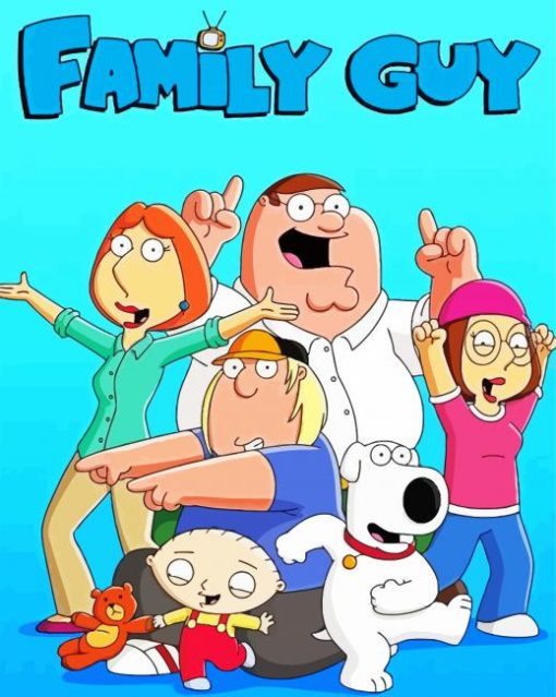 Family Guy Animated Movie paint by numbers