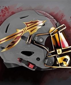 Fsu team helmet paint by number