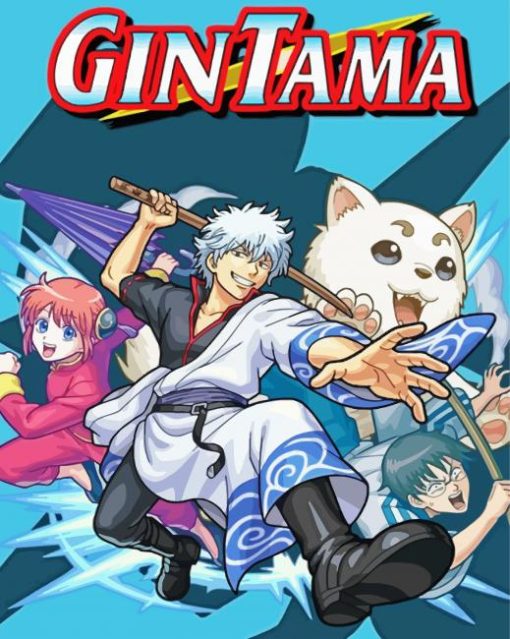 Gintama Anime Manga Poster paint by numbers