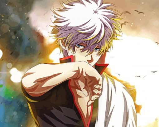 Gintoki Sakata Gintama Anime Paint by numbers