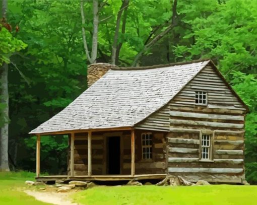 Historical Site In Cades Cove paint by numbers