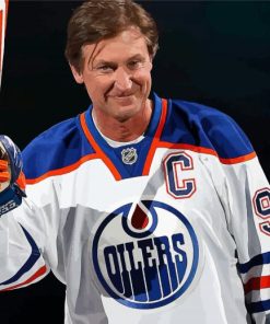 Ice Hockey Player Wayne Gretzky Paint by numbers