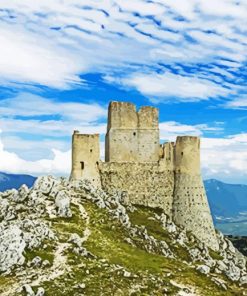 Italy Abruzzo Castle paint by numbers