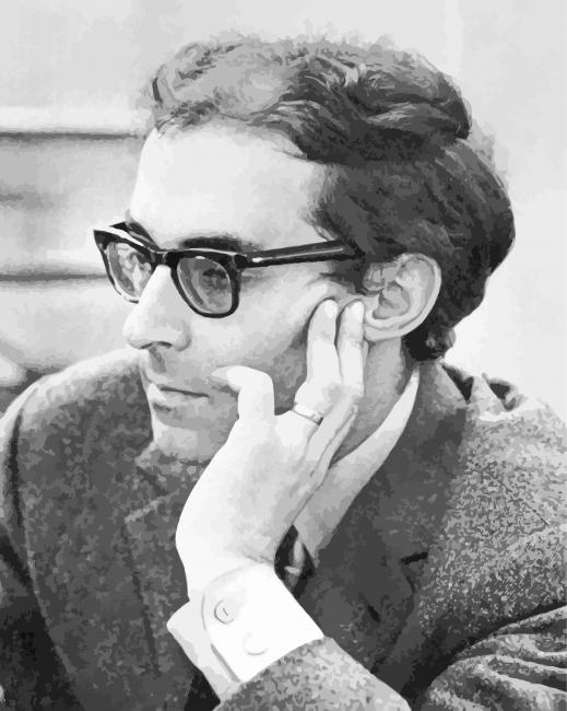 Jean Luc Godard Filmmaker paint by numbers