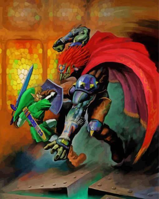 Link And Ganondorf paint by numbers