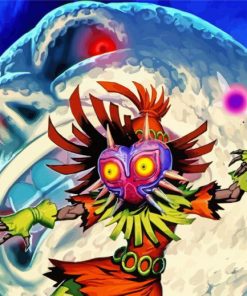 The Majoras Mask paint by numbers