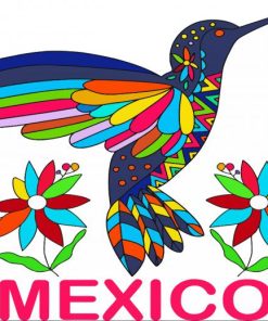 Mexican Bird paint by numbers