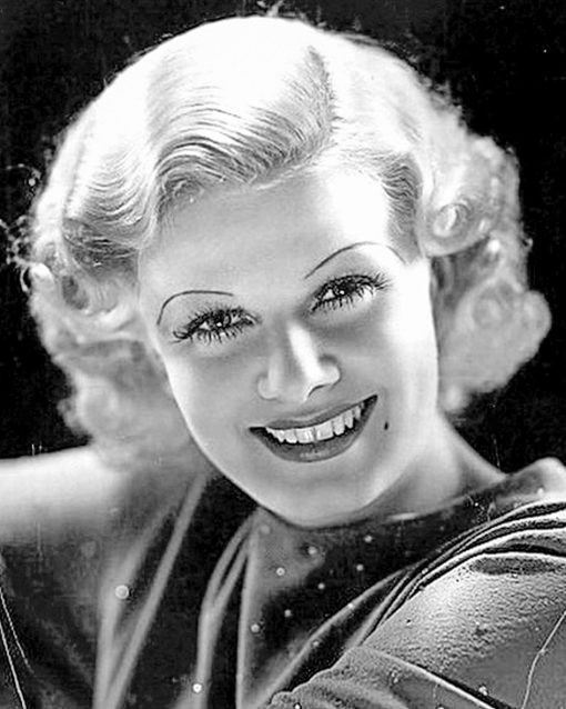 Monochrome Jean Harlow paint by numbers