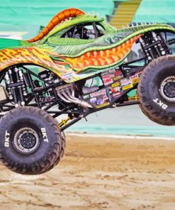 Monster Truck Race Paint by numbers