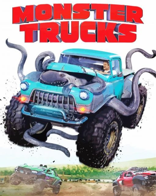 Monster Truck Movie paint by numbers