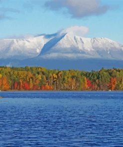 Mountain Katahdin paint by numbers