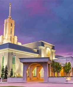 Mount Timpanogos Temple paint by numbers