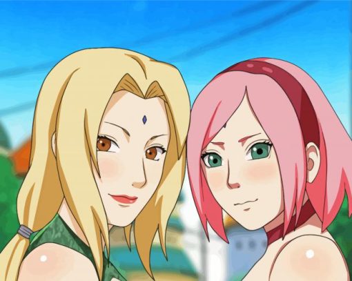 Naruto Sakura Haruno Tsunade paint by numbers