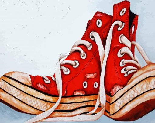 Old Red Shoes paint by numbers