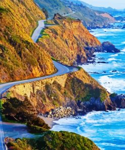 Pacific Coast Hwy paint by numbers