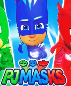 Pj Masks paint by numbers