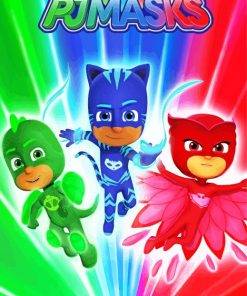 Pj Masks Superheroes paint by numbers